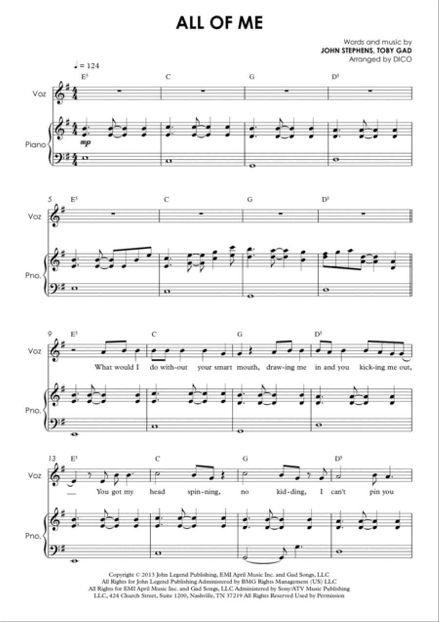 All Of Me Voice scores gallery preview page 2