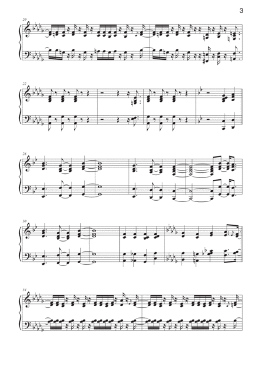 All I Need (feat. Mahalia & Ty Dolla $ign) Piano Solo scores gallery preview page 3