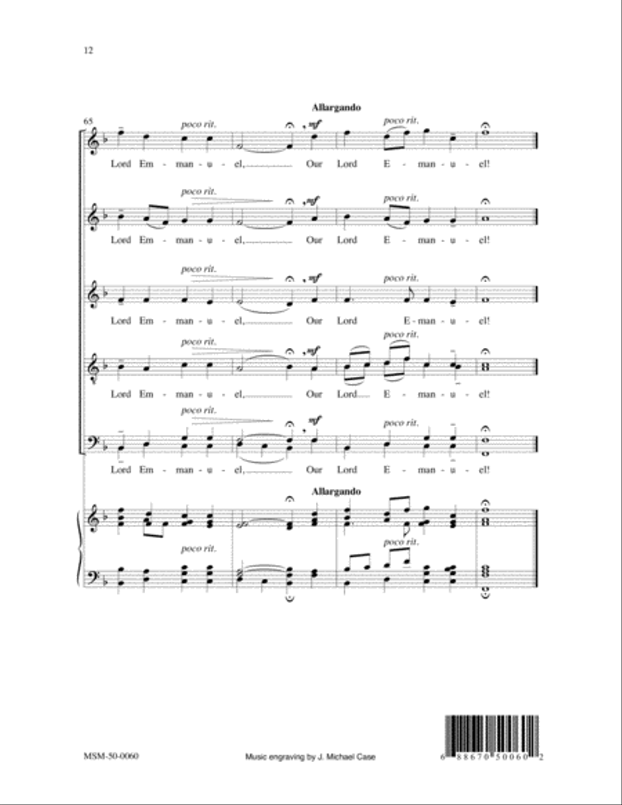 O Little Town of Bethlehem SSATB scores gallery preview page 7