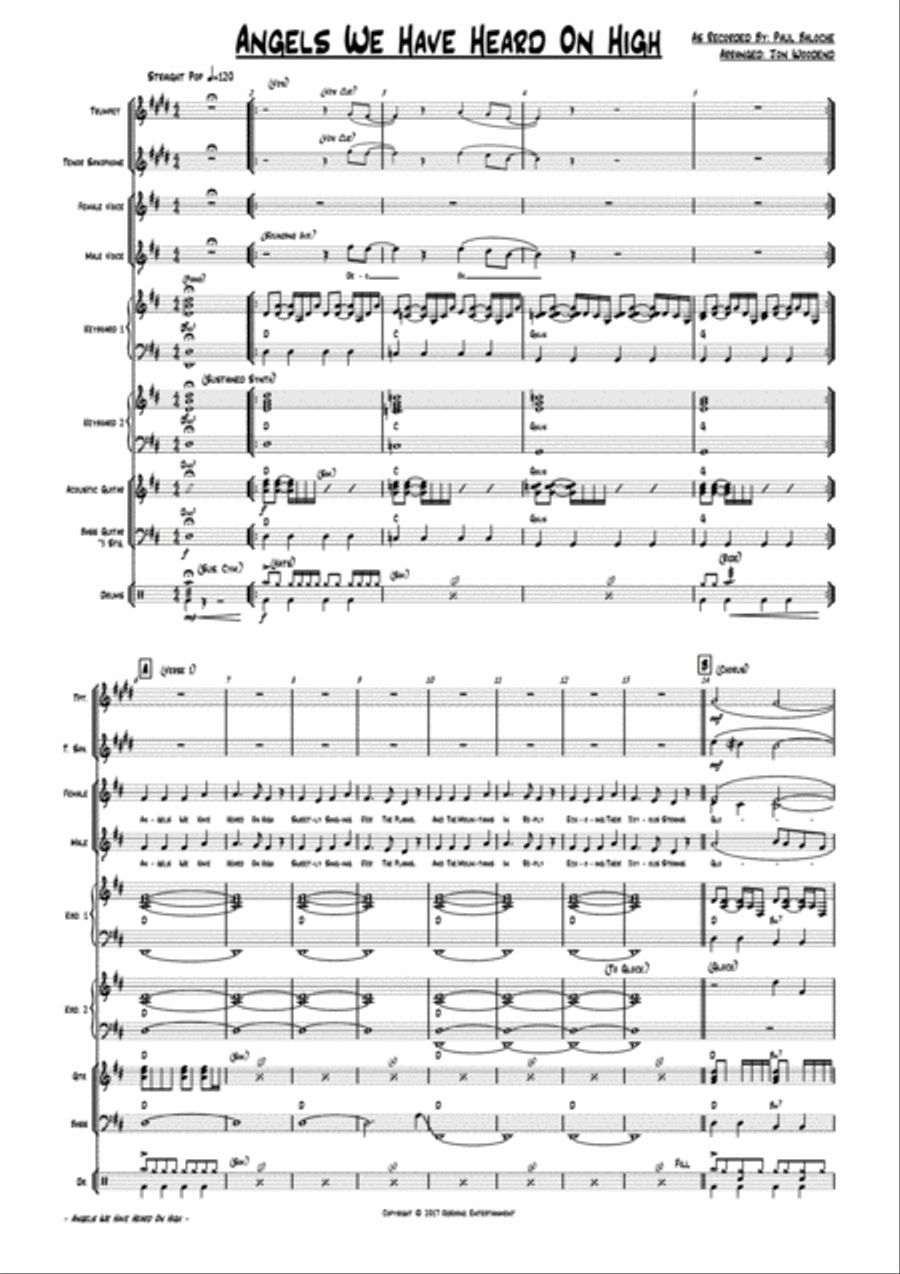 Angels We Have Heard On High Angels We Have Heard On High Large Ensemble scores gallery preview page 4