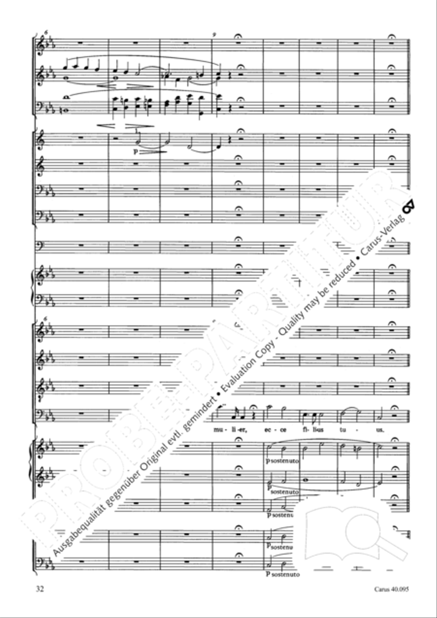 The Seven Words (Die Sieben Worte) 4-Part scores gallery preview page 47