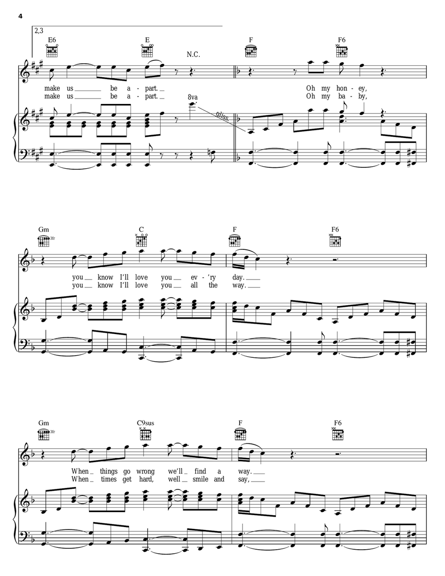My Kind Of Lady Piano, Vocal, Guitar scores gallery preview page 4