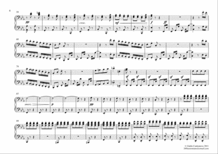 Rossini: La Cenerentola (Cinderella) - Overture for Piano Duet (4 hands) Piano Duet scores gallery preview page 6
