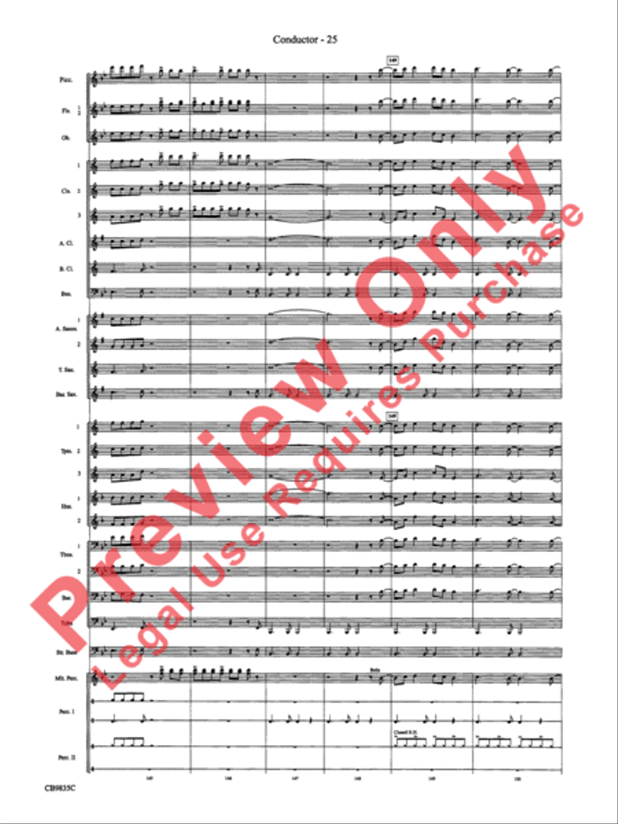 A Charlie Brown Christmas Concert Band scores gallery preview page 28
