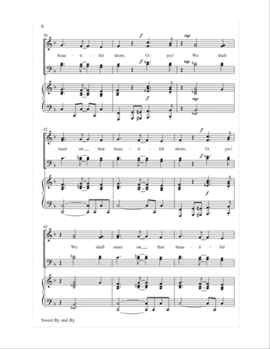 Sweet By and By 4-Part scores gallery preview page 7