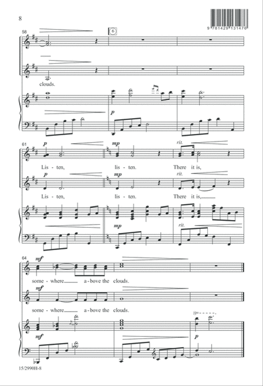 Somewhere Above the Clouds SSA scores gallery preview page 8