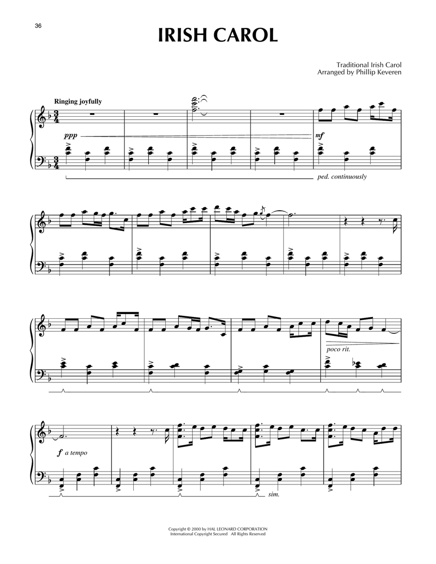 Irish Carol [Celtic version] (arr. Phillip Keveren)