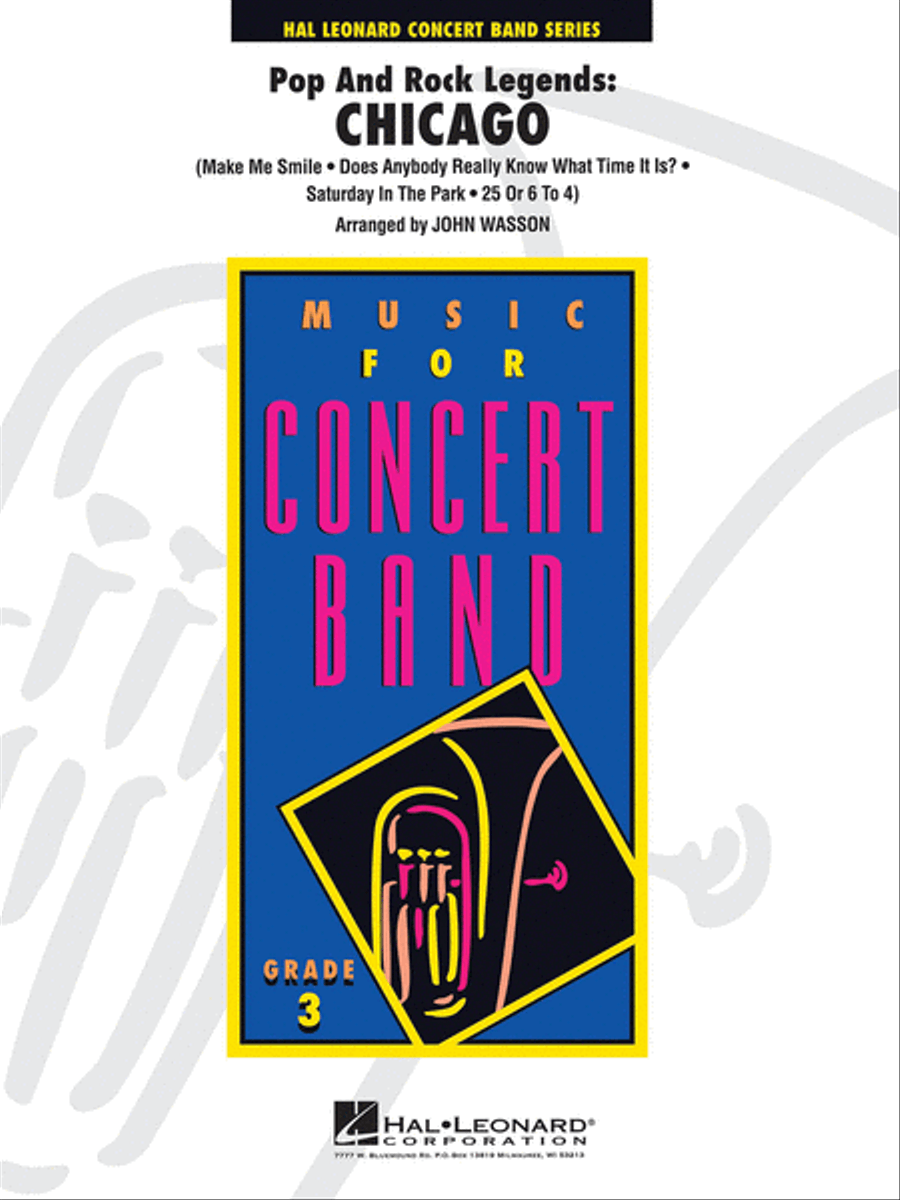 Pop and Rock Legends: Chicago Concert Band scores gallery preview page 1