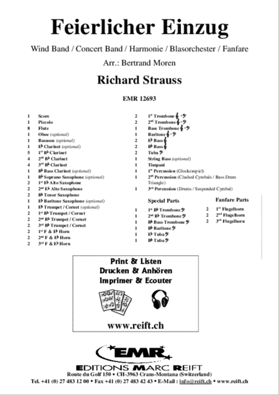 Feierlicher Einzug Concert Band scores gallery preview page 2