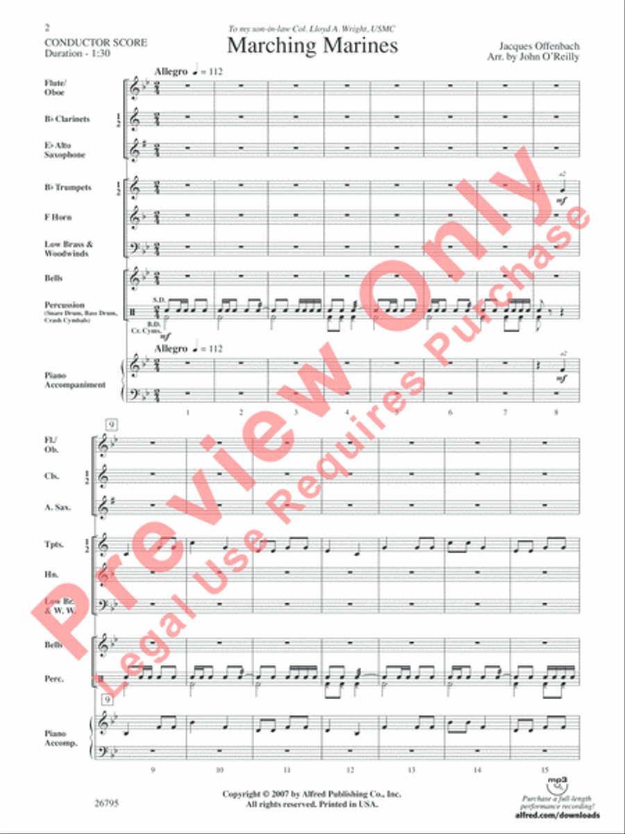 Marching Marines Concert Band scores gallery preview page 3