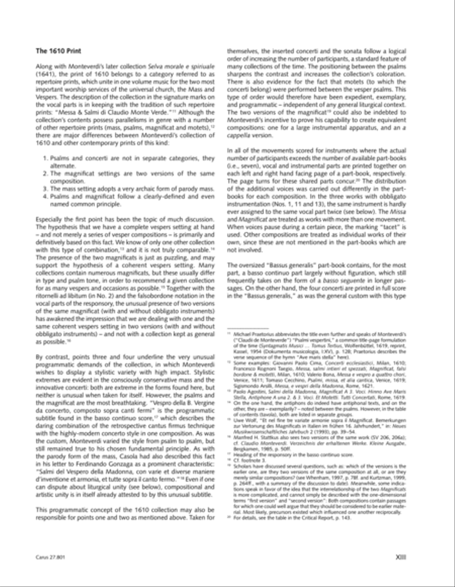 Vespro della Beata Vergine 4-Part scores gallery preview page 15