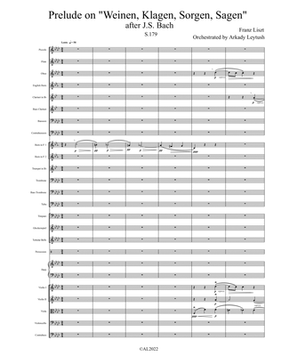Liszt/Leytush - Prelude on “Weinen, Klagen, Sorgen, Zagen”, S. 179 (after J. S. Bach)