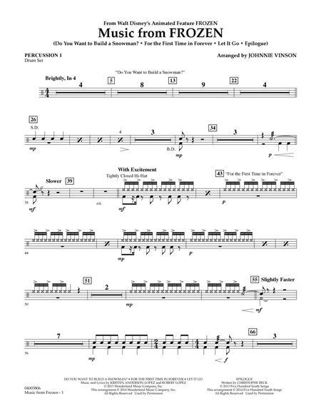 Music from "Frozen" - Percussion 1