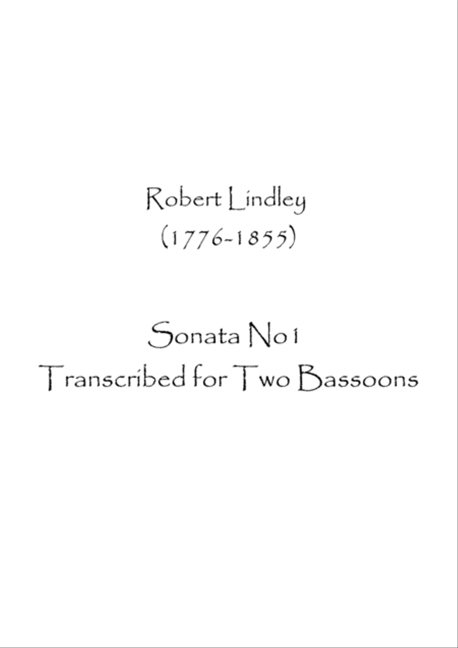 Sonata No1 Woodwind Duet scores gallery preview page 1