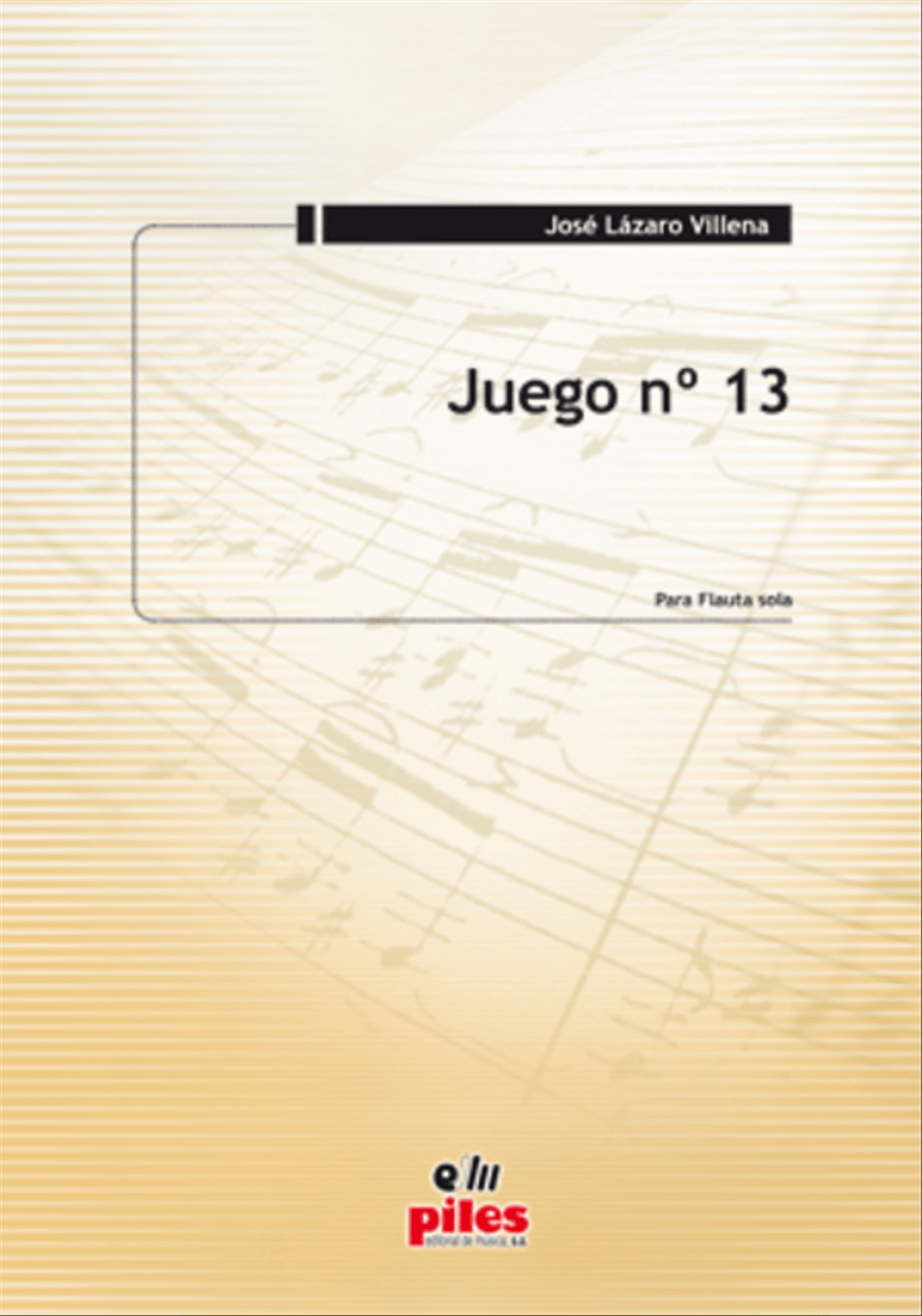 Juego No. 13 (Flauta) Flute Solo scores gallery preview page 1