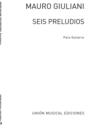 Book cover for Seis Preludios Para Gitarra Op.83