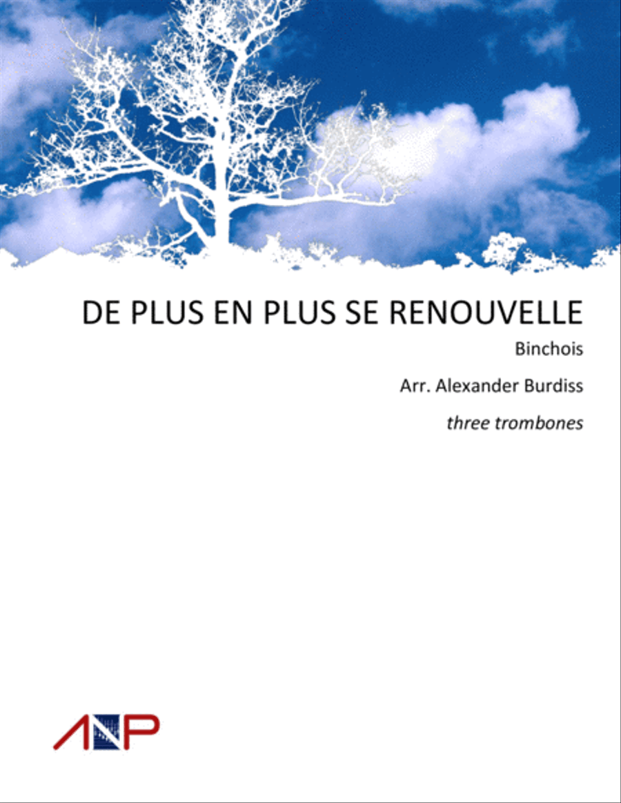 De plus en plus se renouvelle Brass Ensemble scores gallery preview page 1