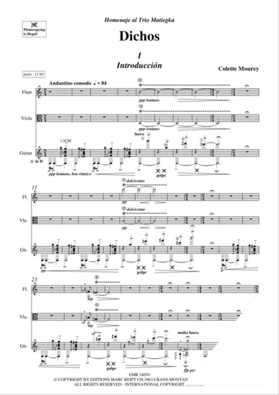 Dichos Flute scores gallery preview page 3