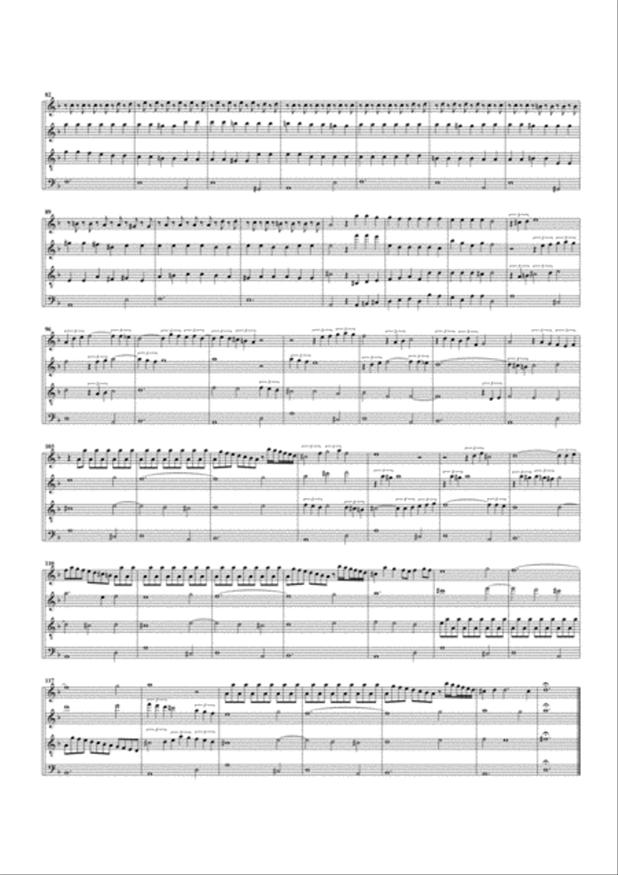 Passacaglia, BuxWV 161, D minor (arrangement for 4 recorders) Recorder scores gallery preview page 3