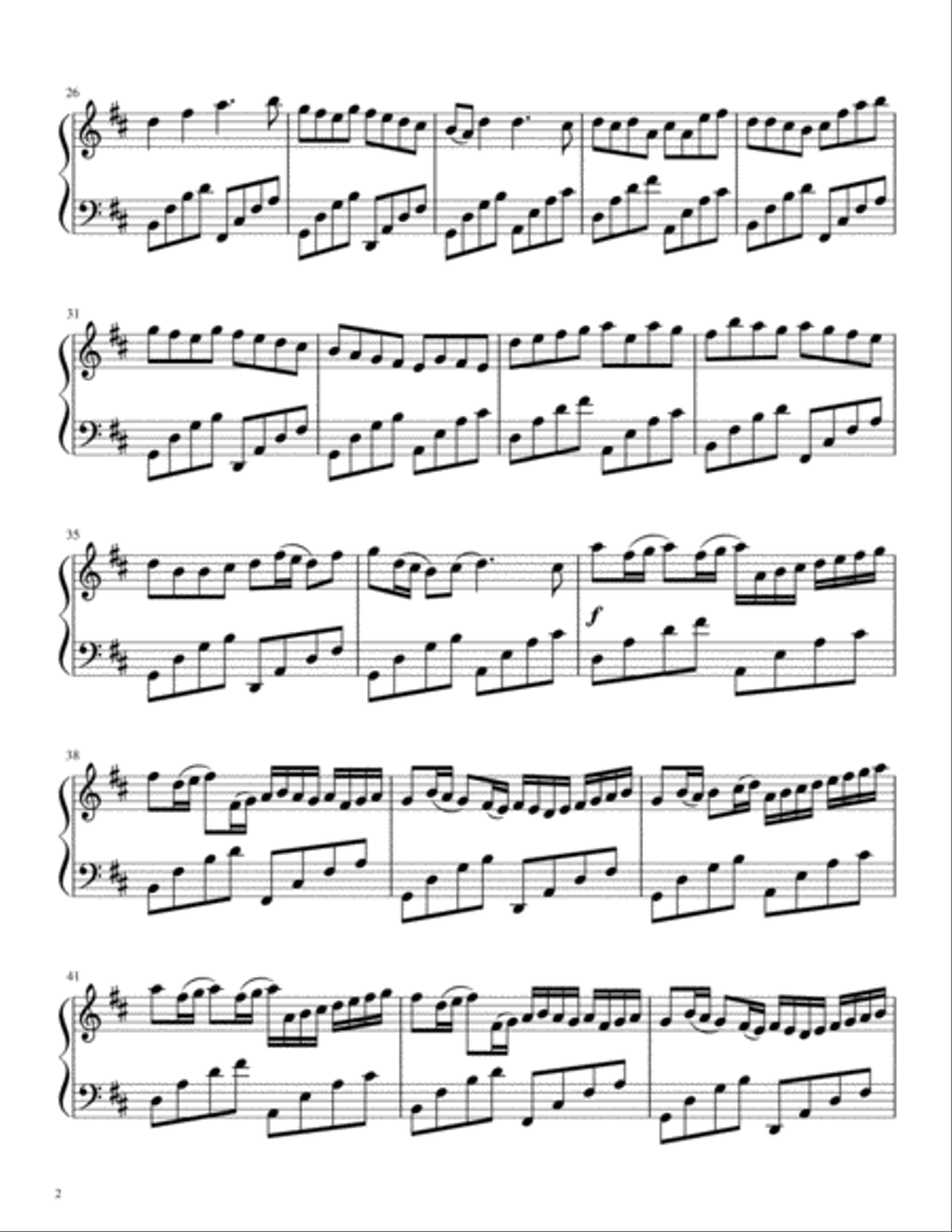 Canon In D Piano Piano Solo scores gallery preview page 2