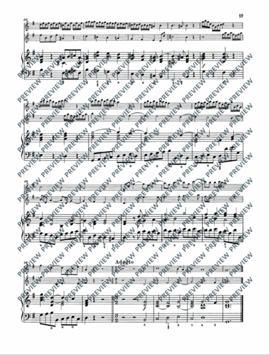 Twelve Chamber Sonatas Cello scores gallery preview page 20