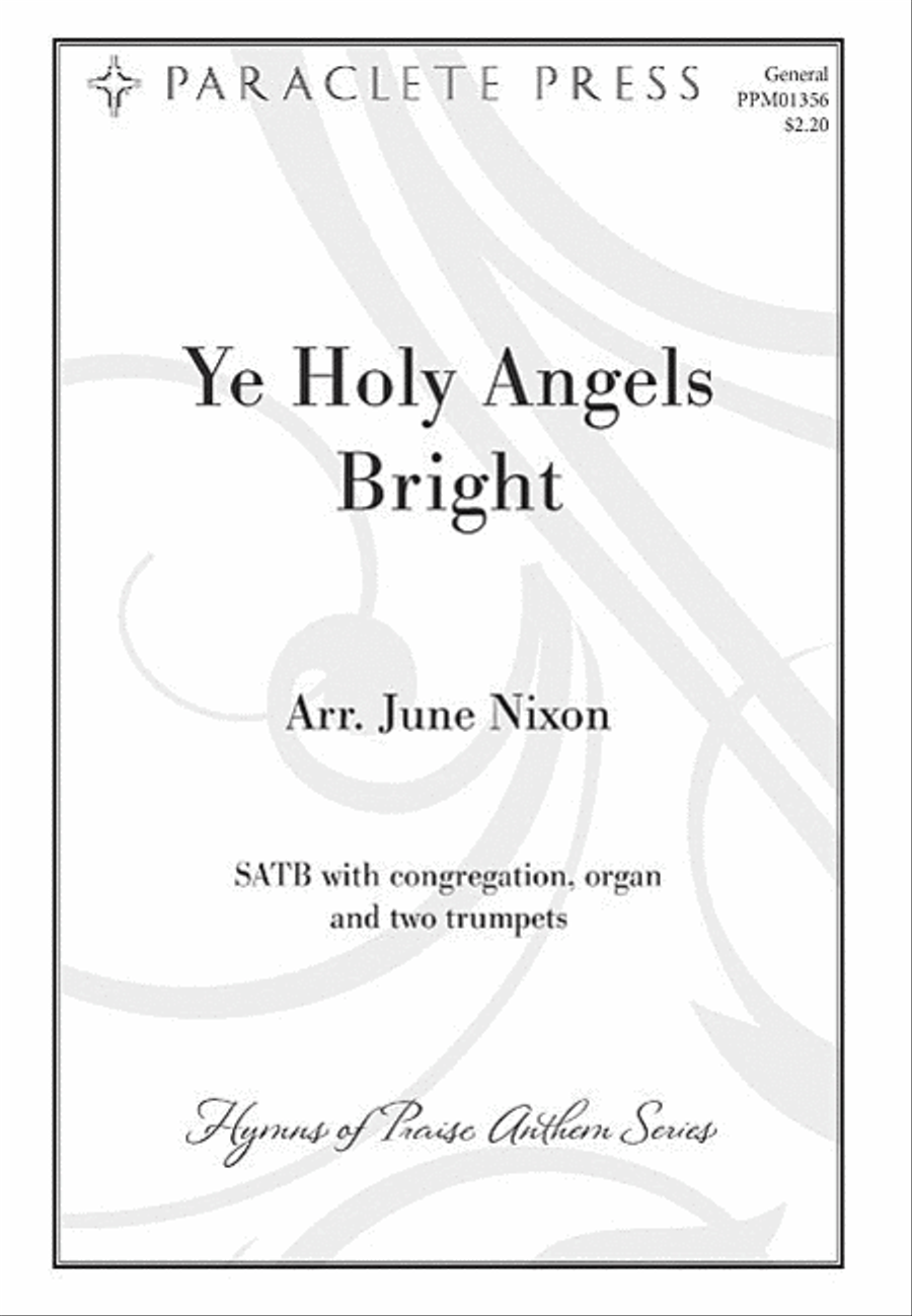 Ye Holy Angels Bright 4-Part scores gallery preview page 1