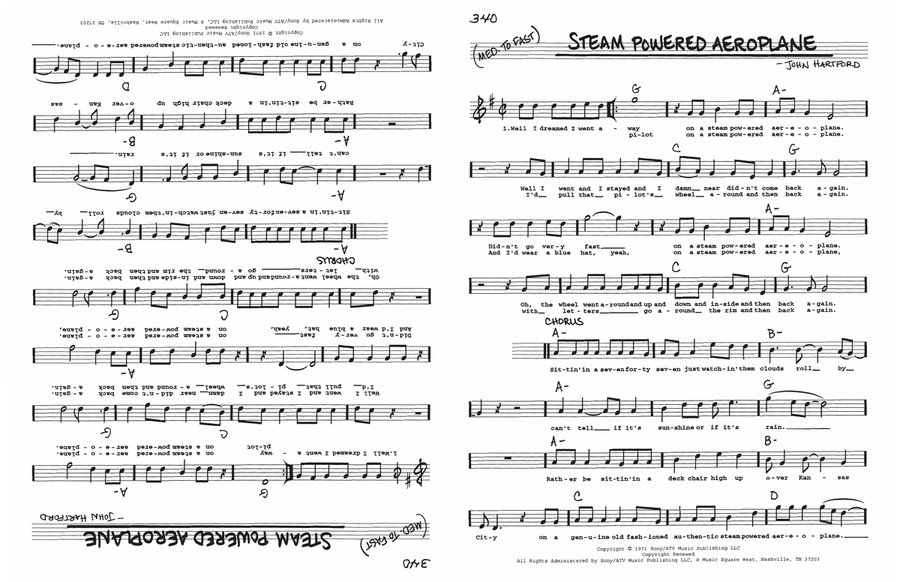 Steam Powered Aeroplane Voice scores gallery preview page 1