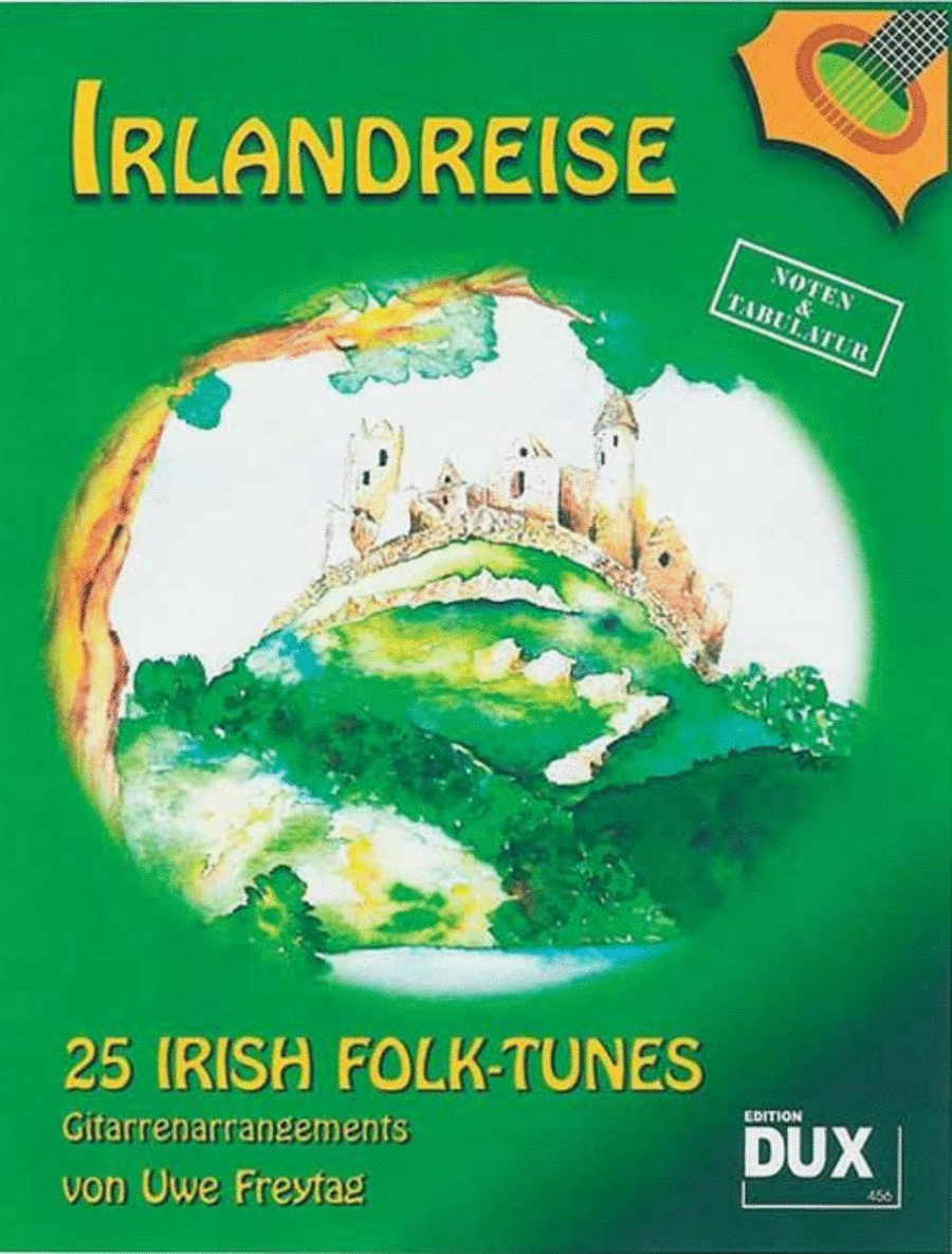 Irlandreise - 25 Irish Folk Tunes Guitar Tablature scores gallery preview page 1