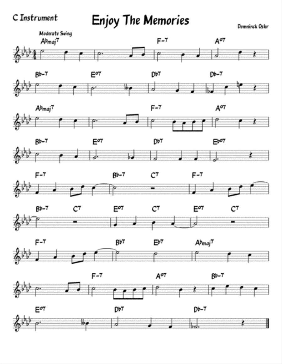 Enjoy The Memories Small Ensemble scores gallery preview page 1