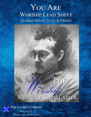 Book cover for YOU ARE, Worship Lead Sheet (Includes Melody, Lyrics & Chords)
