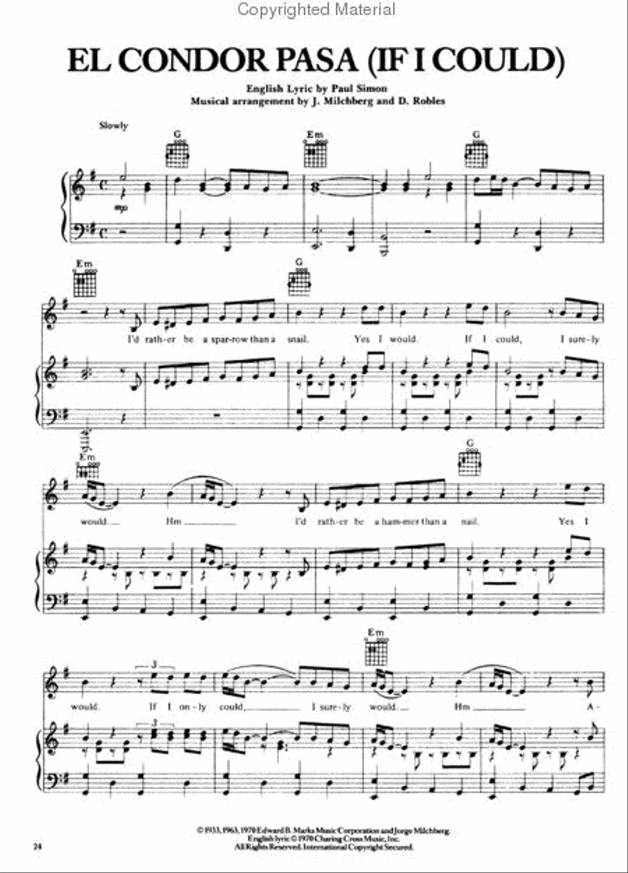 The Simon and Garfunkel Collection Piano, Vocal, Guitar scores gallery preview page 3