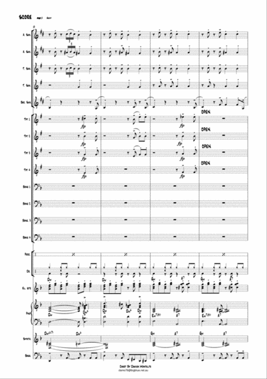 Sway (Quien Sera) Sway (Quien Sera) Jazz Ensemble scores gallery preview page 5