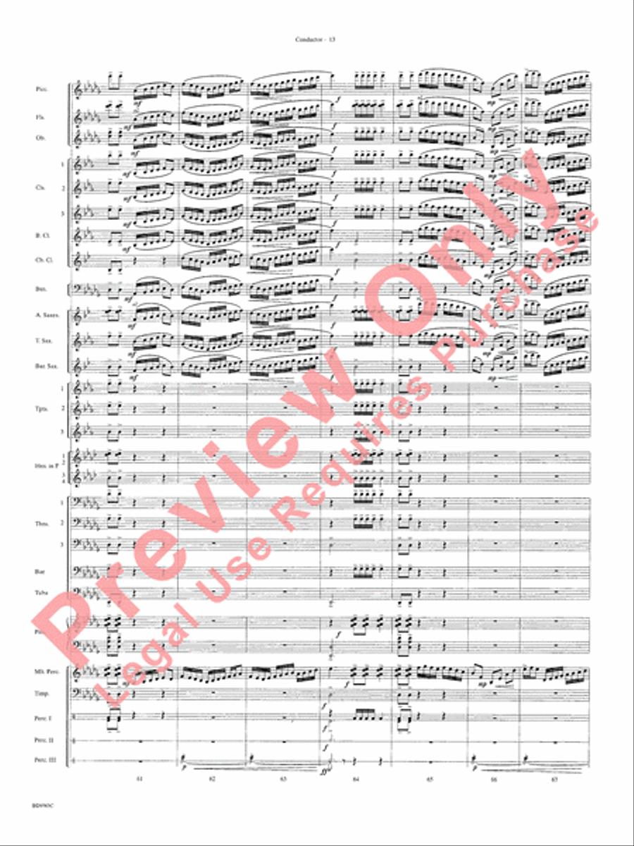 The Inferno The Inferno Concert Band scores gallery preview page 16