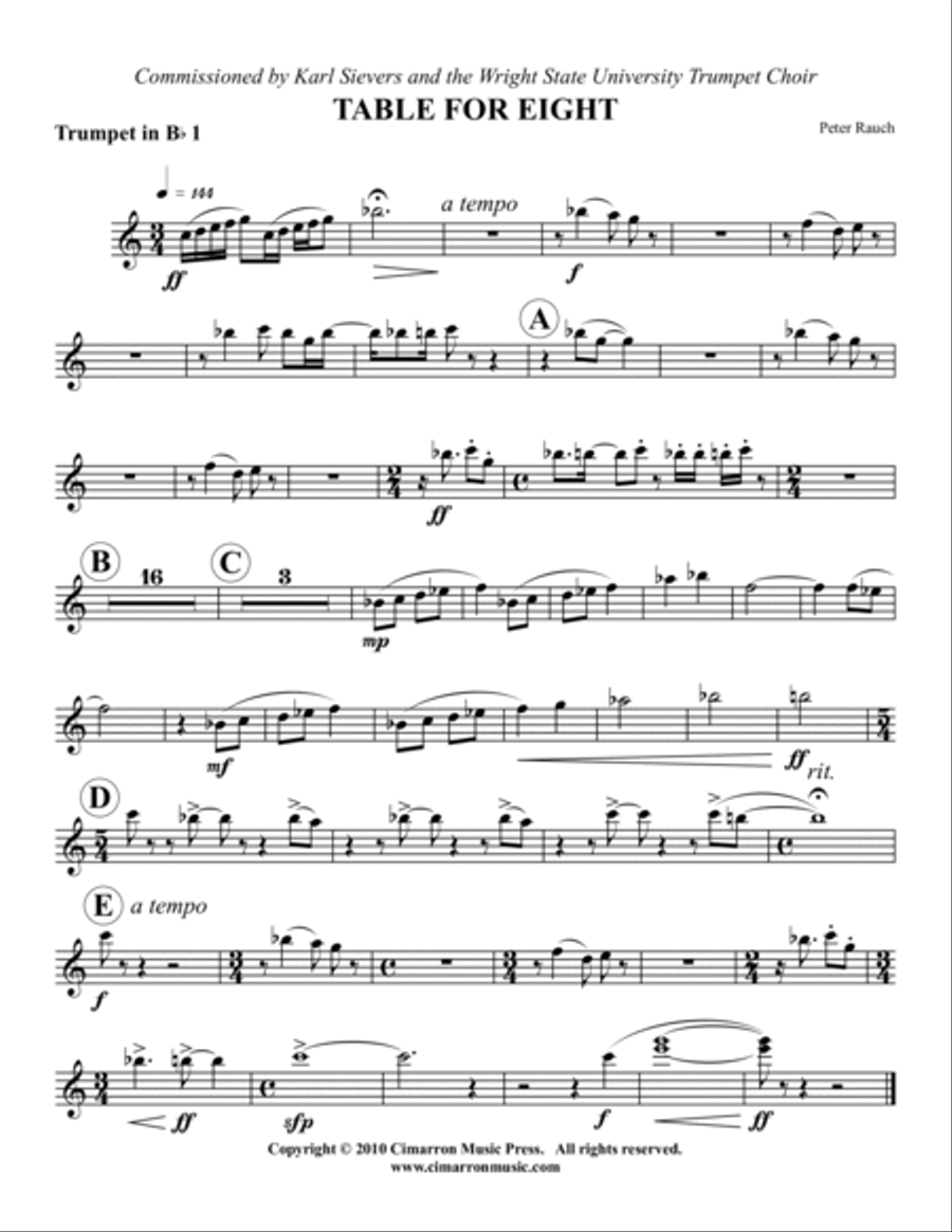 Table for Eight Large Ensemble scores gallery preview page 6
