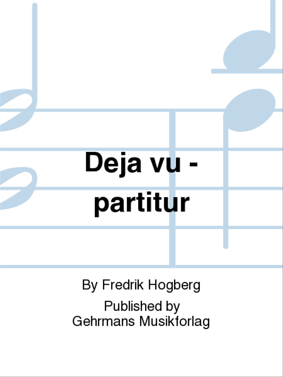 Deja vu - partitur Clarinet scores gallery preview page 1