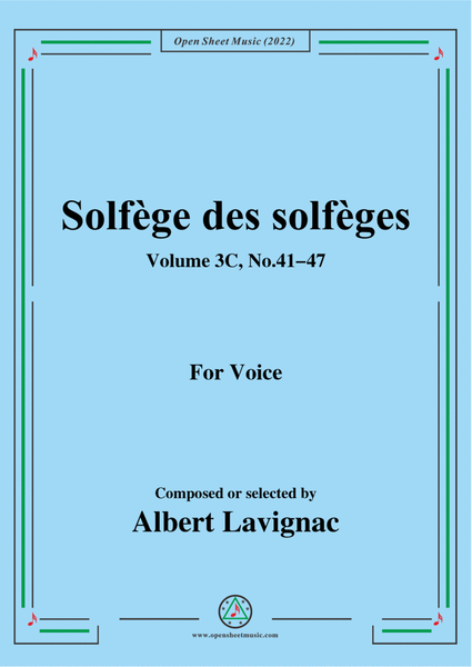 Lavignac-Solfege des solfeges,Volum 3C No.41-48,for Voice image number null