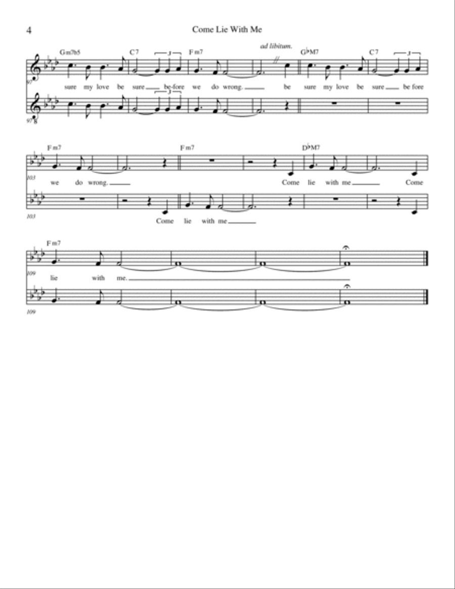 Come Lie with Me (King David and Bathsheba) from 