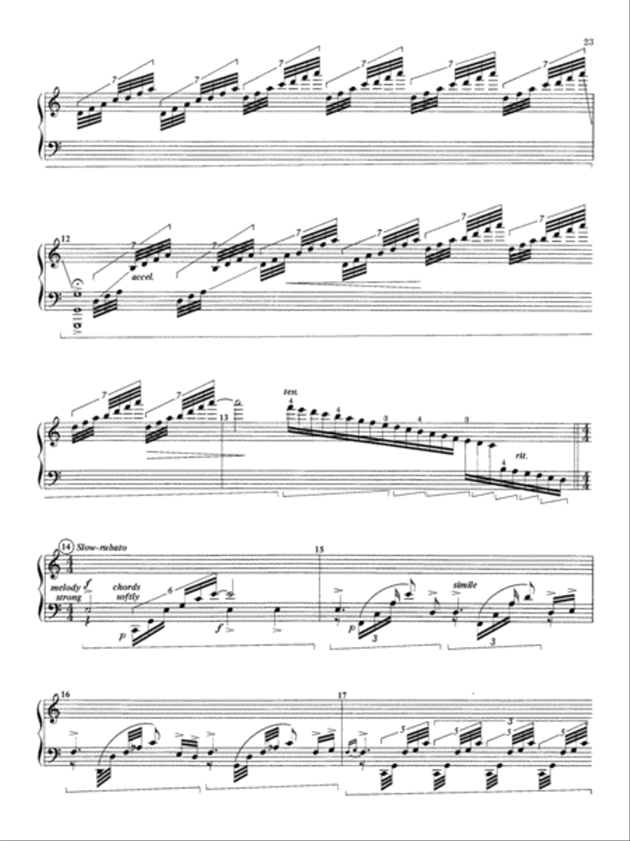 Concert Piano Solos Piano Solo scores gallery preview page 3