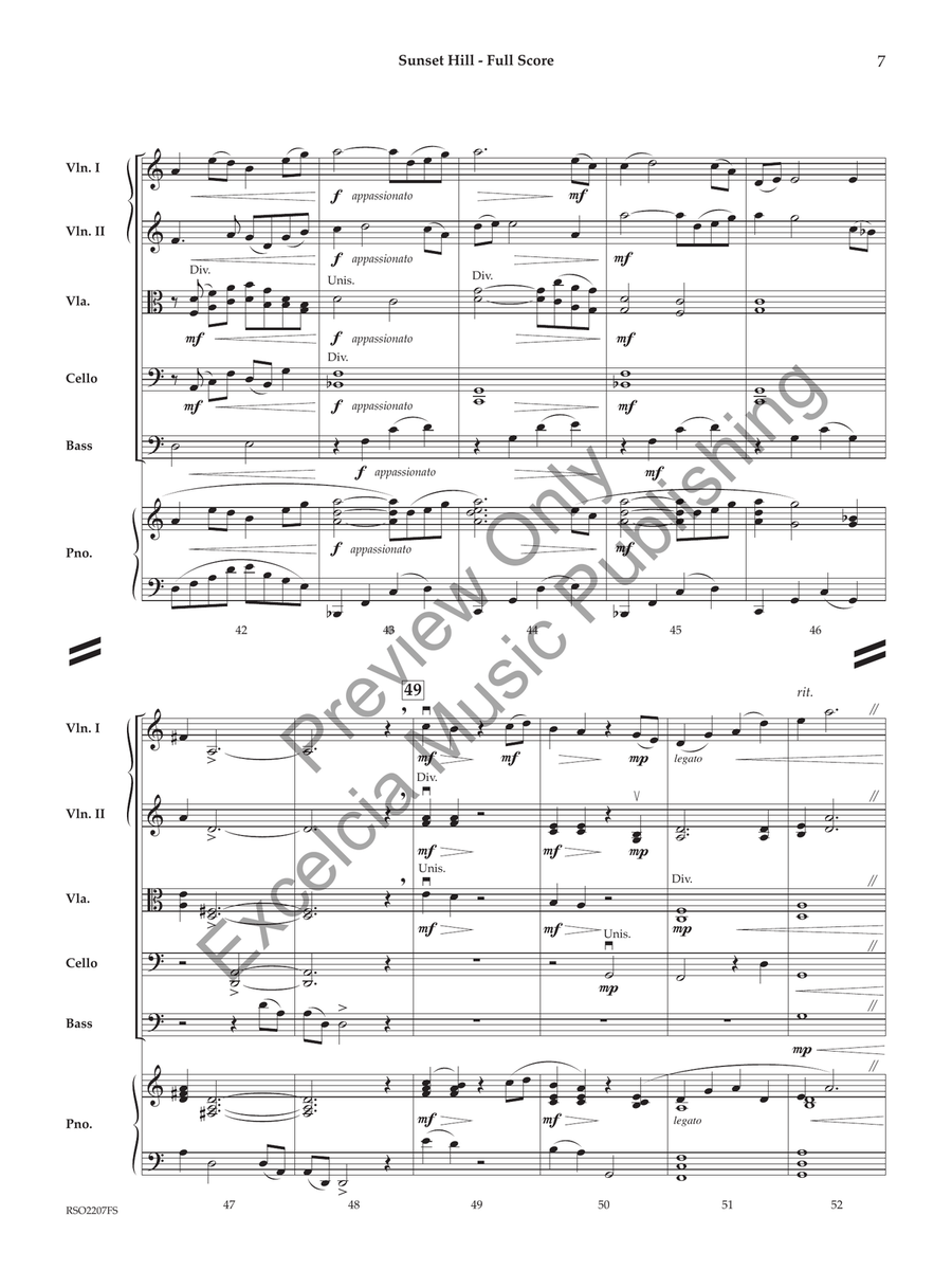 Sunset Hill Sunset Hill String Orchestra scores gallery preview page 6
