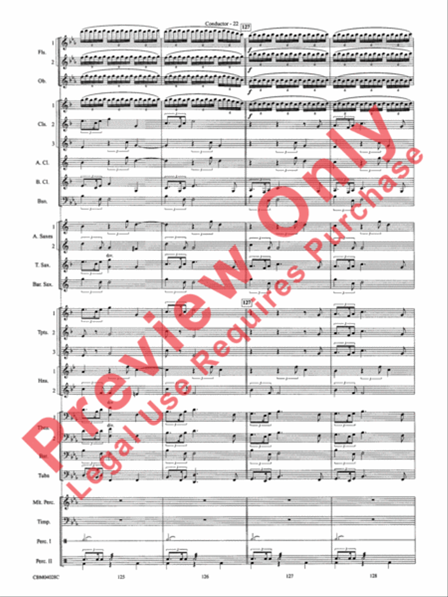 What's Up at the Symphony? Concert Band scores gallery preview page 25