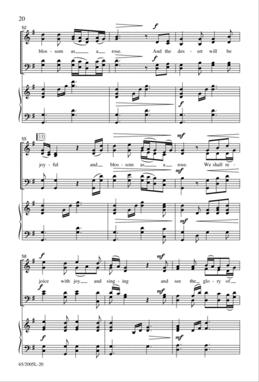 I Hear the Prophet Callin' 4-Part scores gallery preview page 21