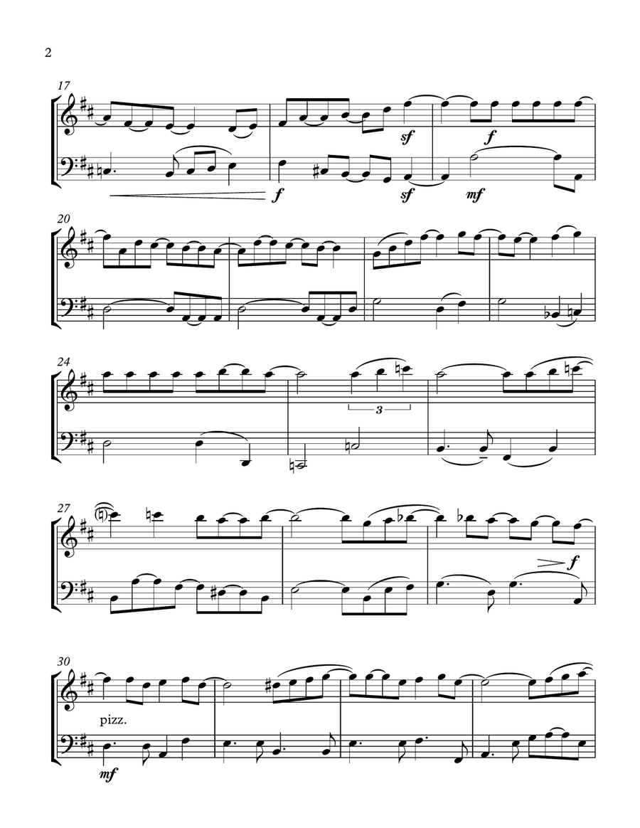 How Deep Is Your Love from the Motion Picture SATURDAY NIGHT FEVER String Duet scores gallery preview page 2