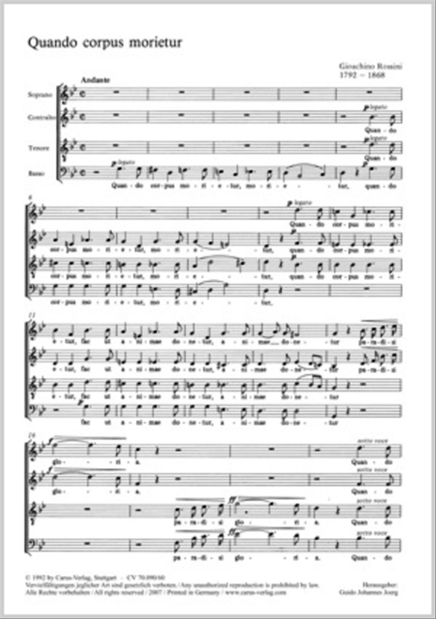 Quando corpus morietur 4-Part scores gallery preview page 1