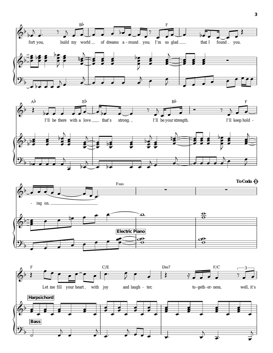 I'll Be There Piano scores gallery preview page 3