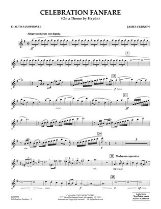 Celebration Fanfare (On a Theme by Haydn) - Eb Alto Saxophone 1