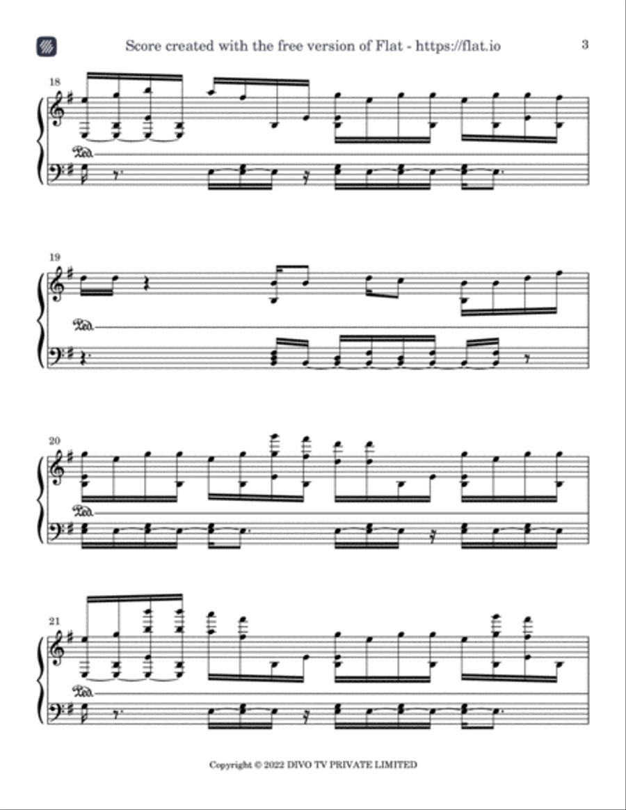 Megham Karukatha Piano Solo scores gallery preview page 3