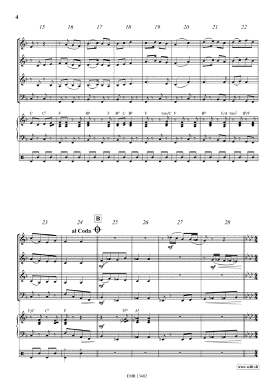 Yankee Doodle Woodwind Quartet scores gallery preview page 4