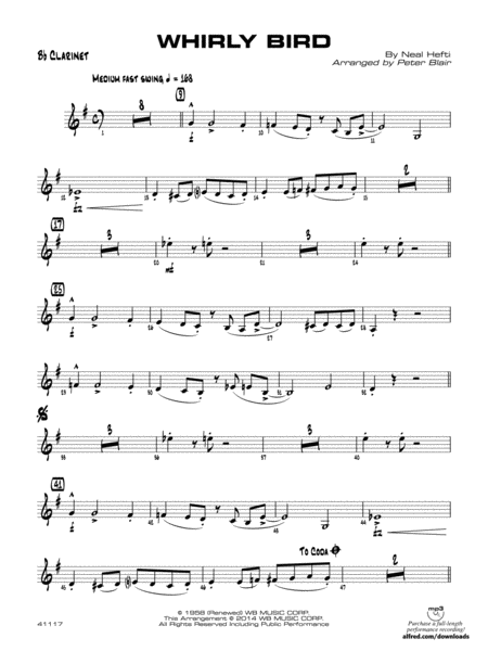Whirly Bird: 1st B-flat Clarinet