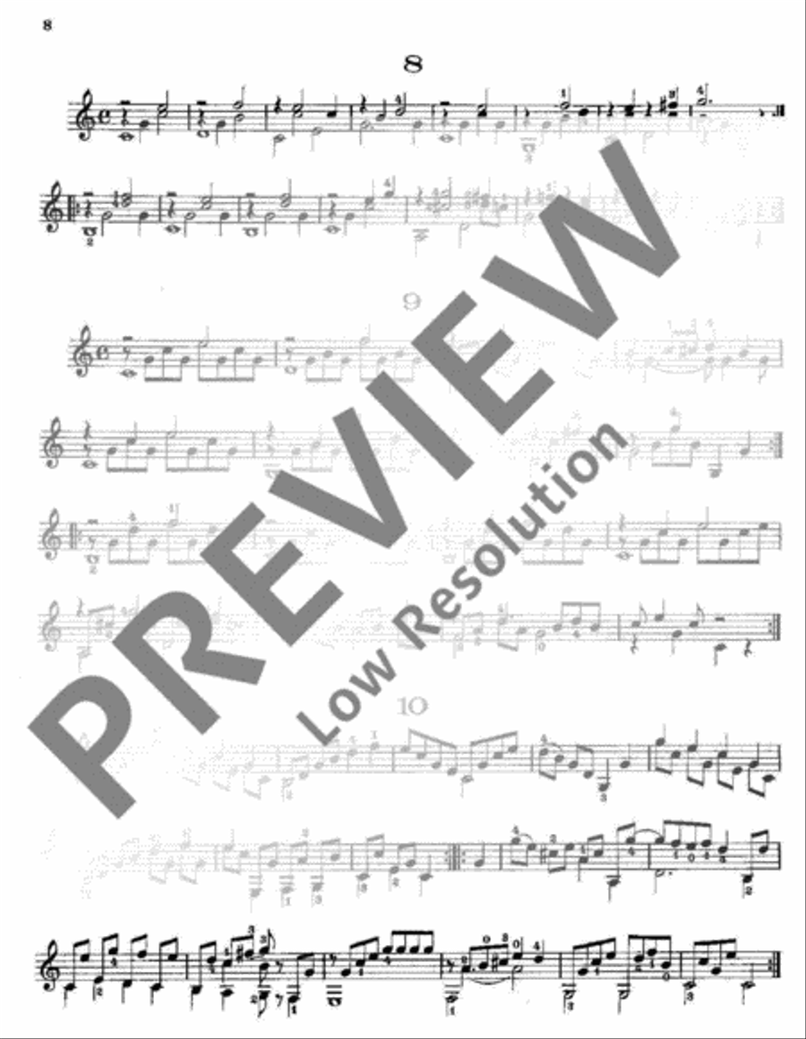 Preliminary Studies Classical Guitar scores gallery preview page 9