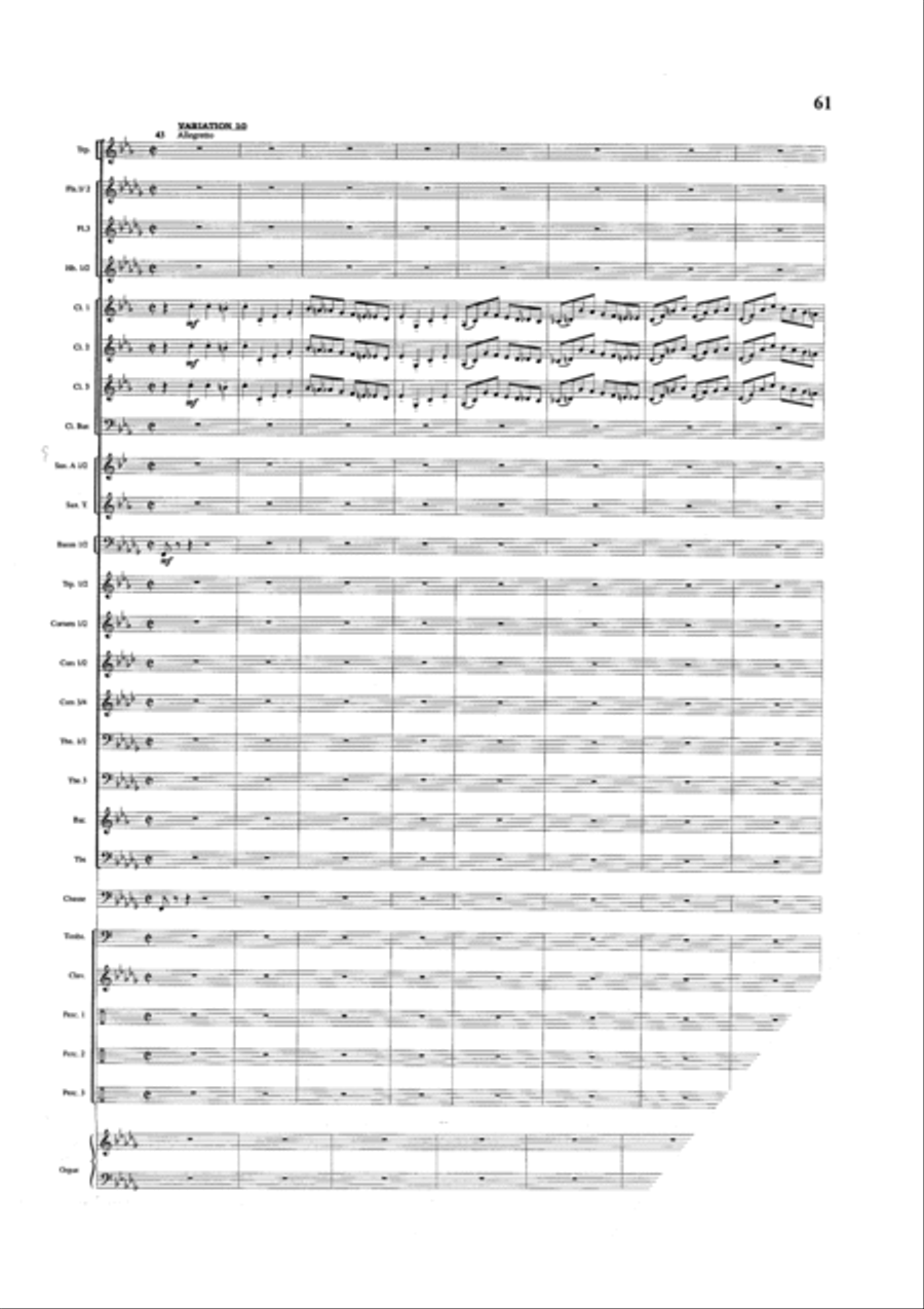 Thema und Variationen Concert Band scores gallery preview page 14